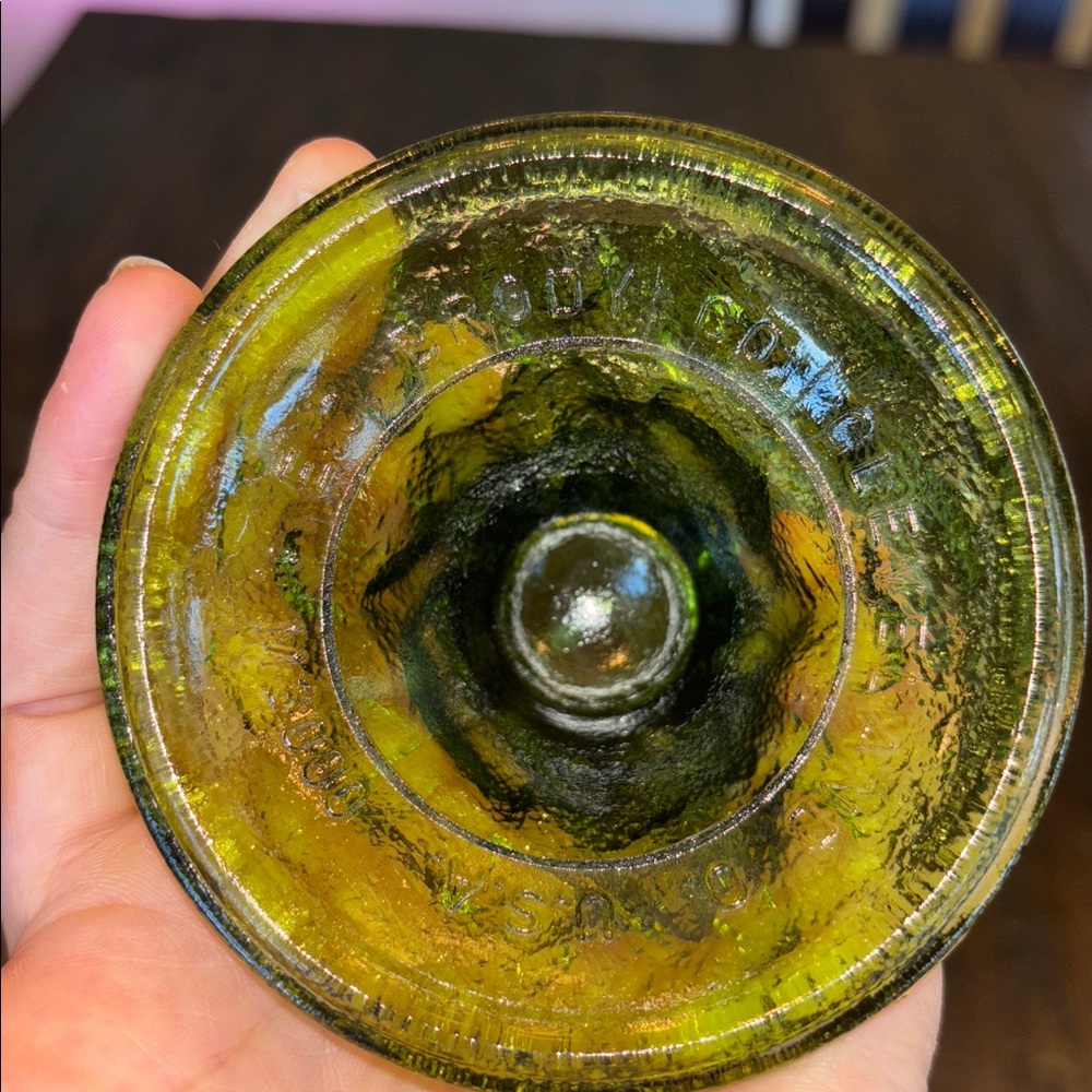 Textured Green Goblet E.O Brody - Picture 2 of 3